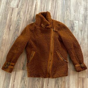 Anthropologie Brown Sherpa Jacket